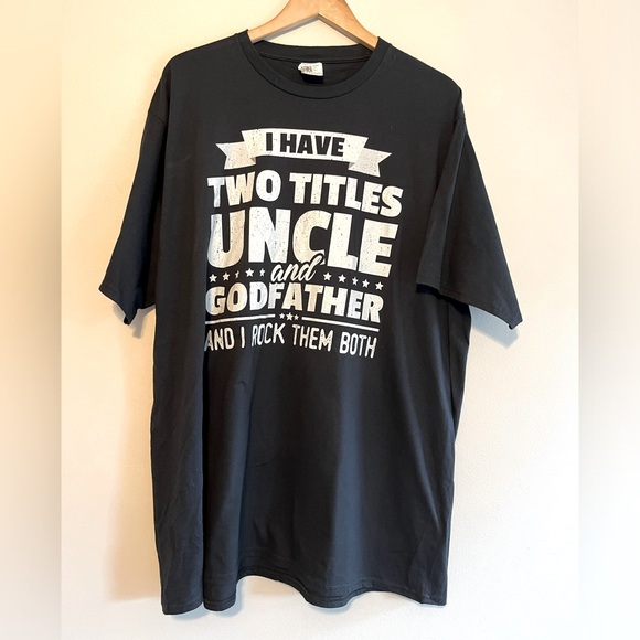 Funny Uncle and Godfather Men’s NWOT T Shirt - Picture 1 of 5